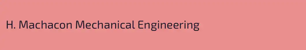 H. Machacon Mechanical Engineering